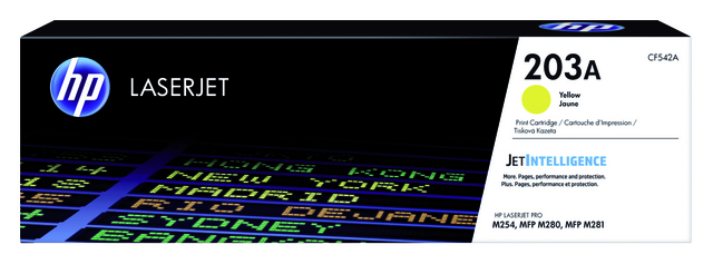 Toner cartridge HP CF542A 203A yellow