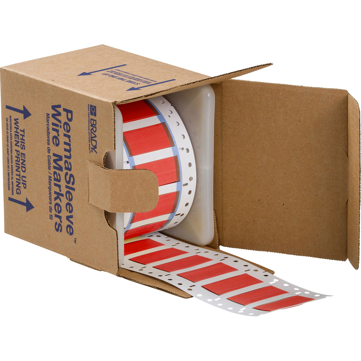 017205-3PS-500-2-RD-S PermaSleeve krimpkousen, 50,80 mm (B) x 21,62 mm (H), Rood