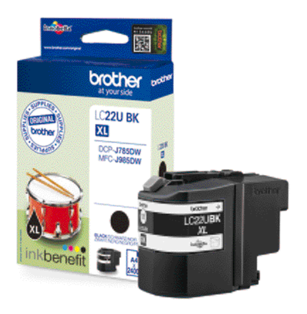 LC22UBKBP inkcartridge brother lc-22u zwart
