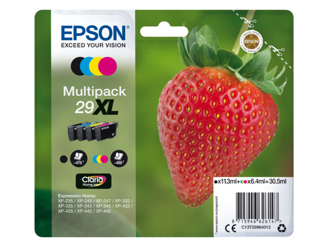 2666538 inkcartridge epson 29xl t2996 zwart 3 kleuren