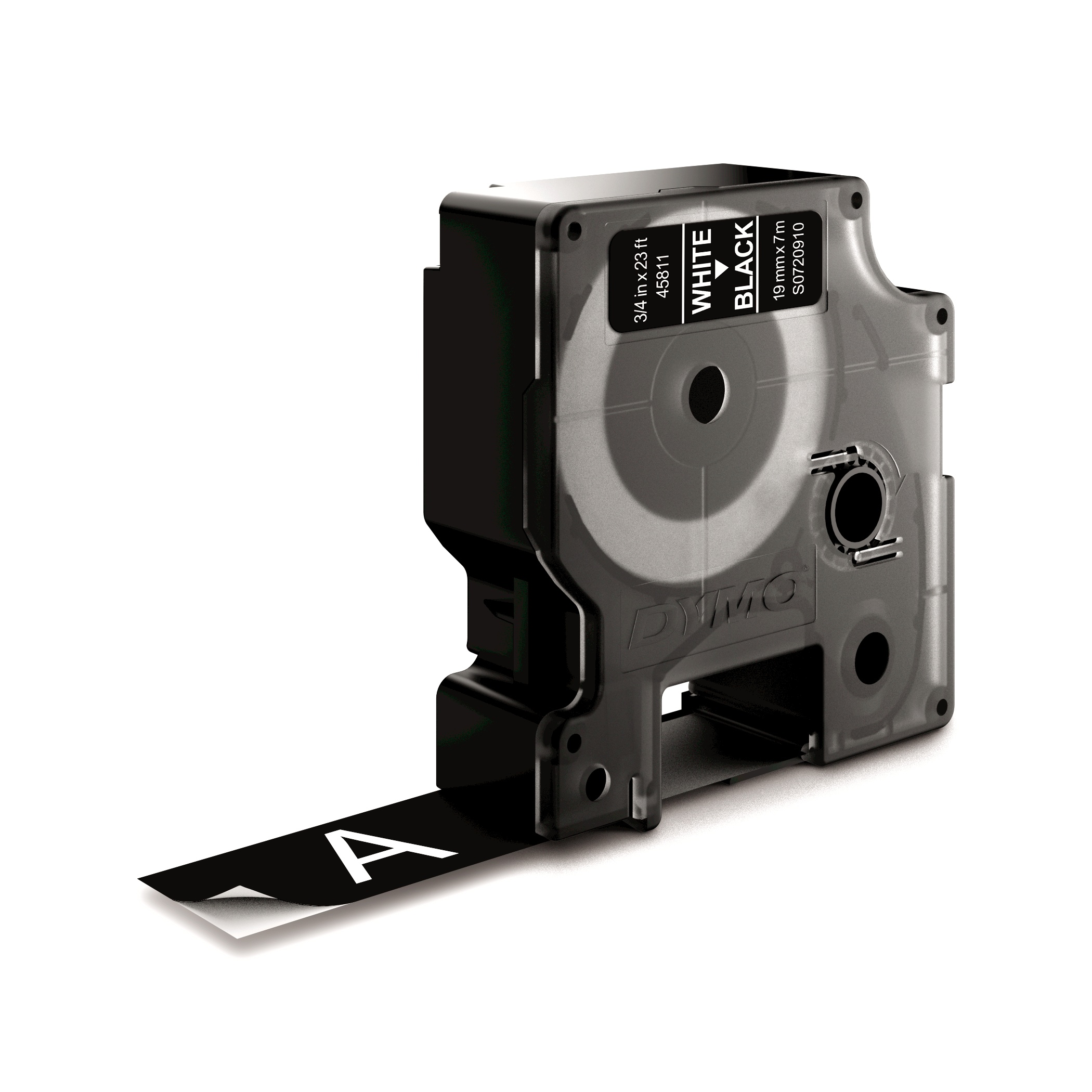 Dymo D1 Kassette 19 mm weiß auf schwarz Dymo D1 Kassette 19 mm weiß auf schwarz
