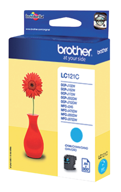 Inktcartridge Brother LC-121C blauw Inktcartridge Brother LC-121C blauw