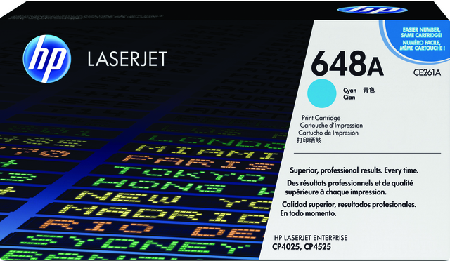 Toner cartridge HP CE261A 648A blue