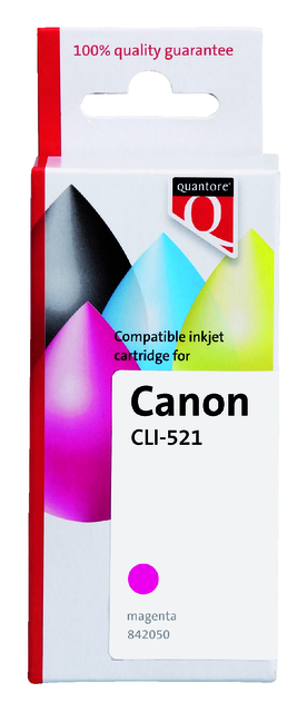 K20377PR ink cartridge quantore can cli-521 + chip red