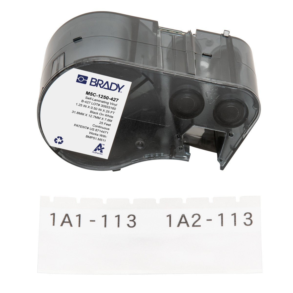 170862-M5C-1250-427 Labels voor de M510/BMP51/M511 labelprinter