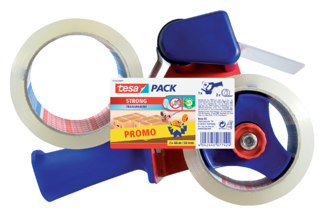 57195-00000-01 handkartonsluiter tesa 50mmx66m 2rol