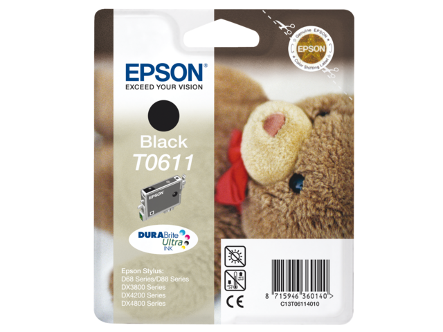 1354374 inkcartridge epson t061140 zwart