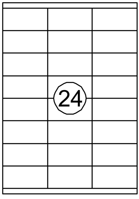 Etiket Quantore 70x35mm 2400stuks Etiket Quantore 70x35mm 2400stuks