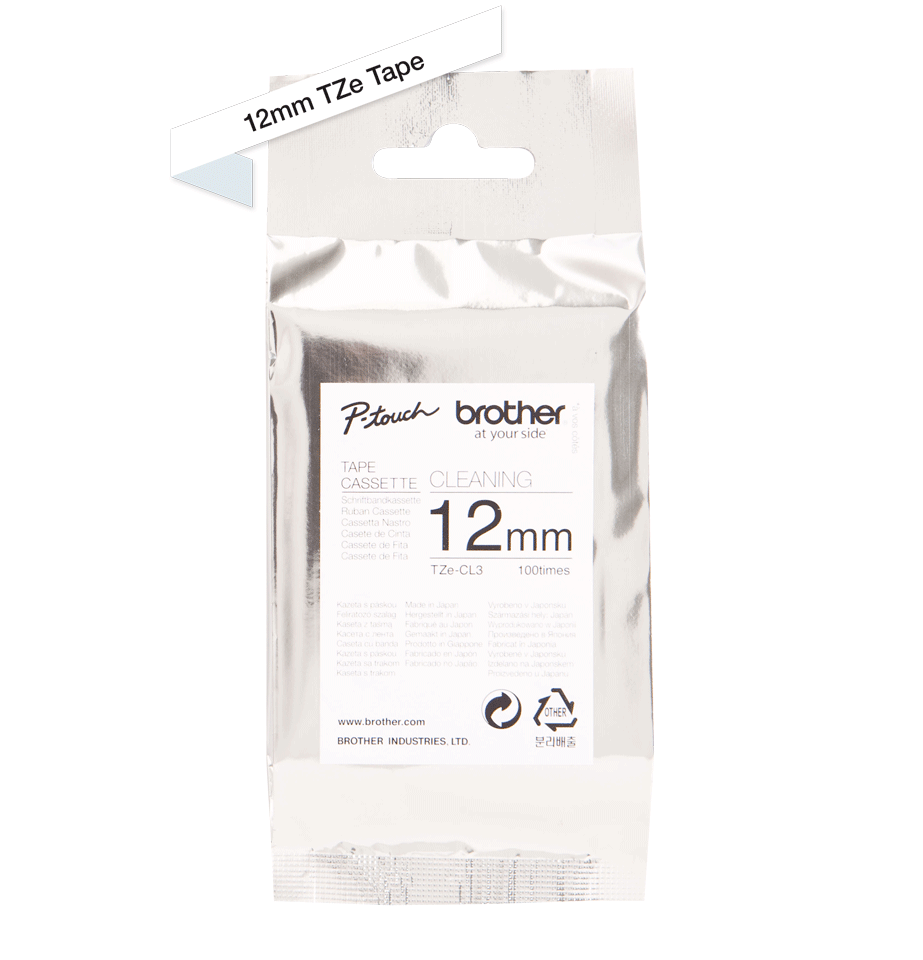 TZe-CL3 12mm Reinigingstape TZe-CL3 12mm Reinigingstape