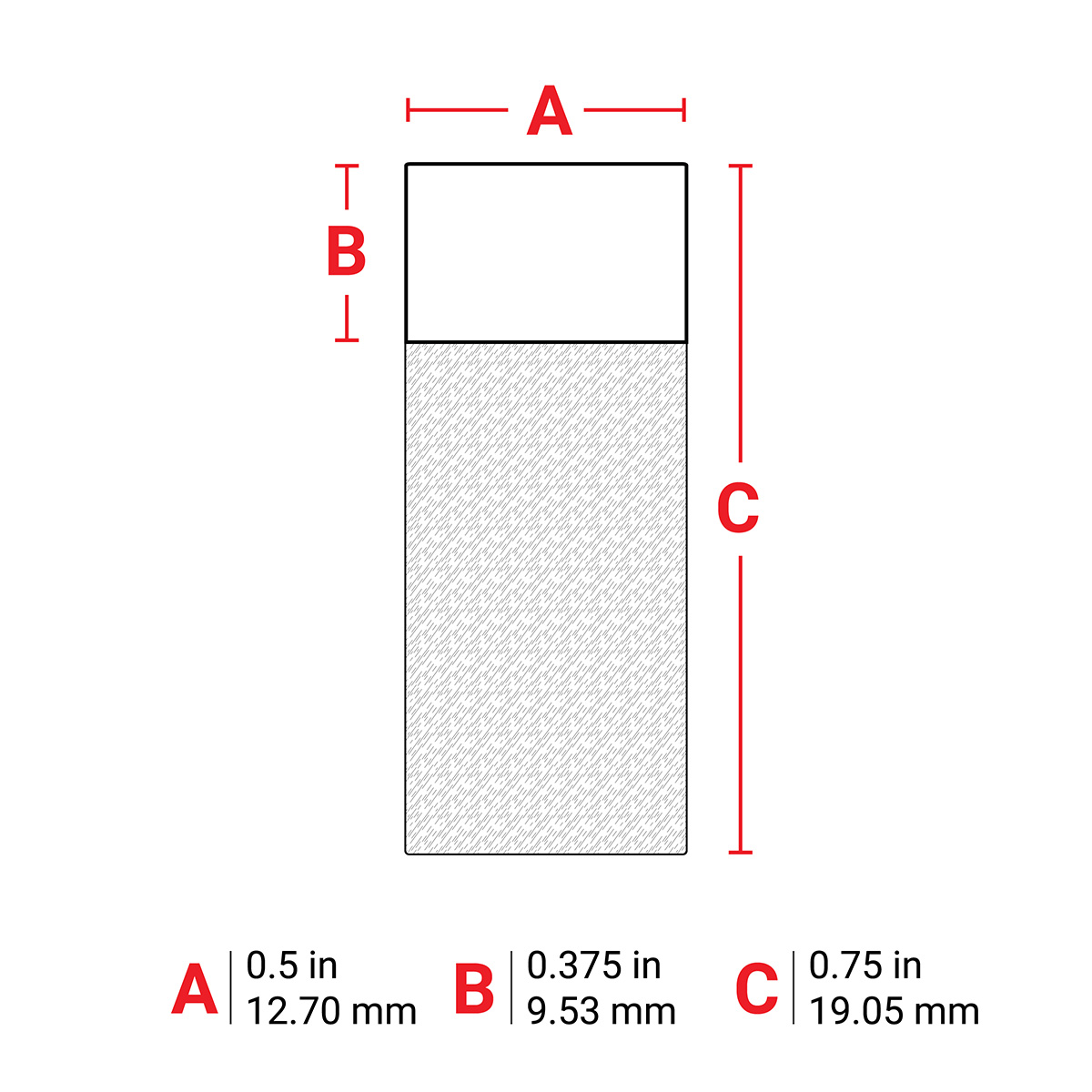 152083-M21-11-427 Zelflaminerende vinyllabels voor M210 en M211 draagbare labelprinters