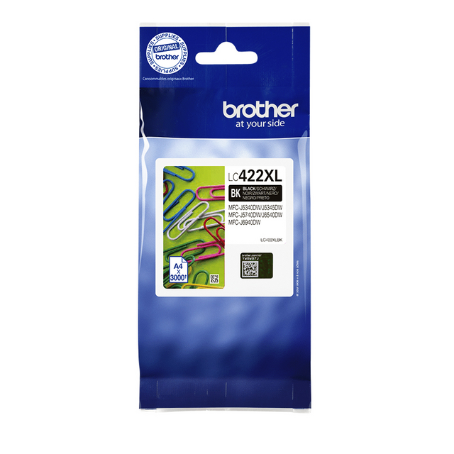 INK CARTRIDGE BROTHER LC-422XLBK BLACK