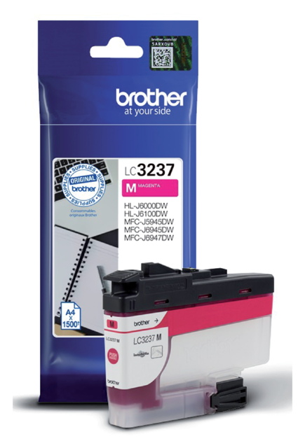 Inktcartridge Brother LC-3237M rood Inktcartridge Brother LC-3237M rood