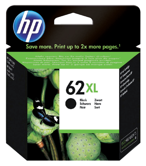 Ink cartridge HP C2P05AE 62XL black