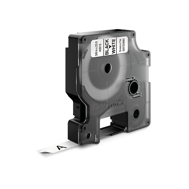 Dymo D1 cassette 9mm zwart op wit Dymo D1 cassette 9mm zwart op wit