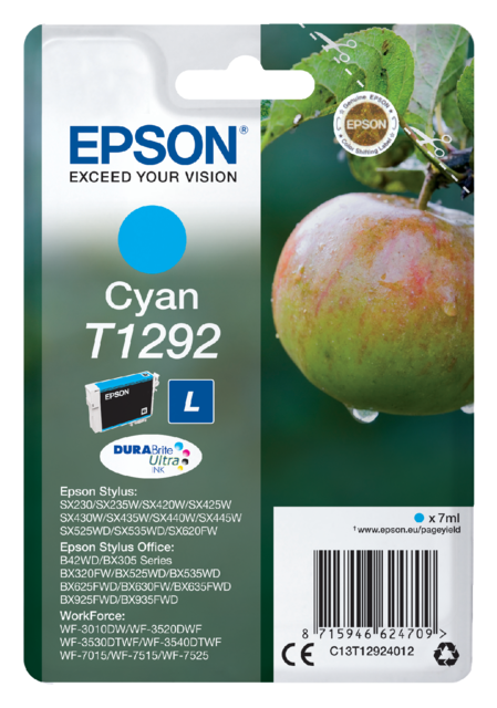 Inktcartridge Epson T1292 blauw Inktcartridge Epson T1292 blauw