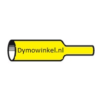 Dymo RHINO 18058 krimpkous zwart op geel 19mm