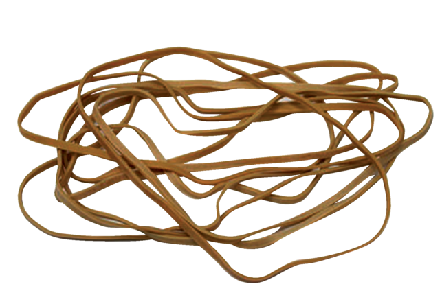 Elastiek Standard Rubber Bands 24 150x1.5mm 500gr 880 stuks bruin Elastiek Standard Rubber Bands 24 150x1.5mm 500gr 880 stuks bruin