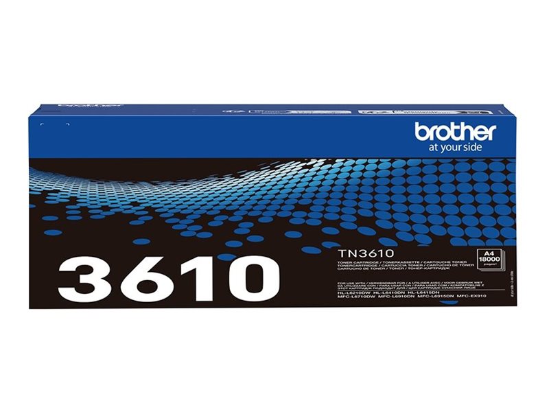 Brother TN-3610 tonercartridge, zwart, 18.000 pagina's Brother TN-3610 tonercartridge, zwart, 18.000 pagina's