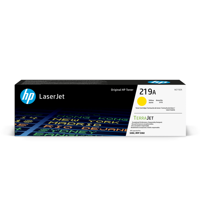 Toner cartridge HP W2192A 219A yellow Toner cartridge HP W2192A 219A yellow