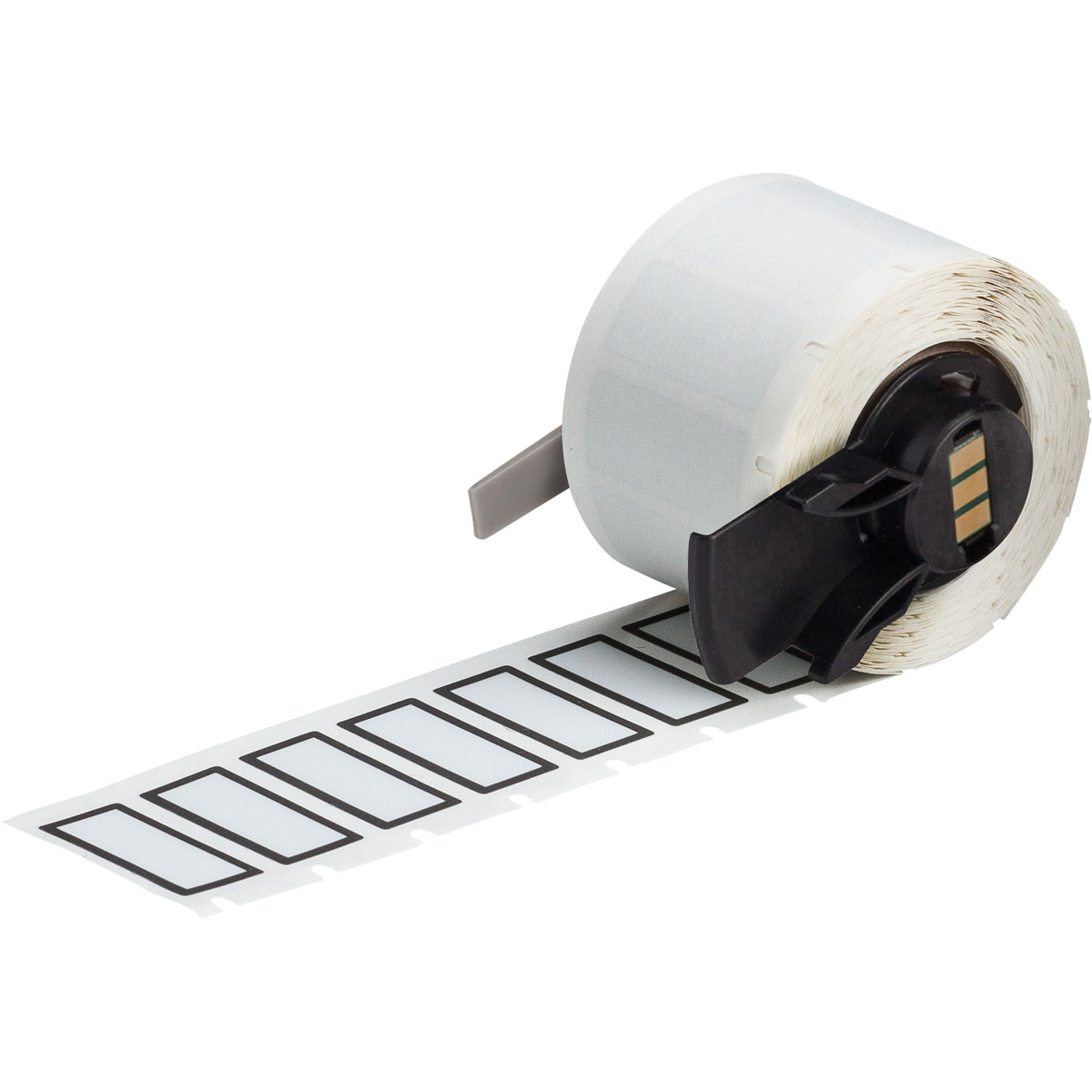 BMP71 BMP61 M611 TLS2200 gemetalliseerde polyesterlabels met voorgedrukte zwarte rand