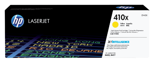 Toner cartridge HP CF412X 410X yellow Toner cartridge HP CF412X 410X yellow