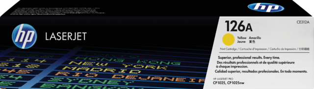 Toner cartridge HP CE312A 126A yellow