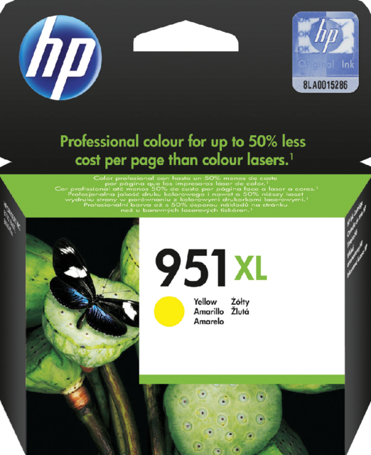 Ink cartridge HP CN048AE 951XL yellow Ink cartridge HP CN048AE 951XL yellow