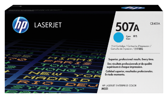 Toner cartridge HP CE401A 507A blue Toner cartridge HP CE401A 507A blue