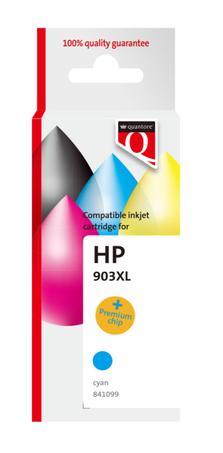 Inktcartridge Quantore alternatief tbv HP T6M03AE 903XL blauw HC Inktcartridge Quantore alternatief tbv HP T6M03AE 903XL blauw HC