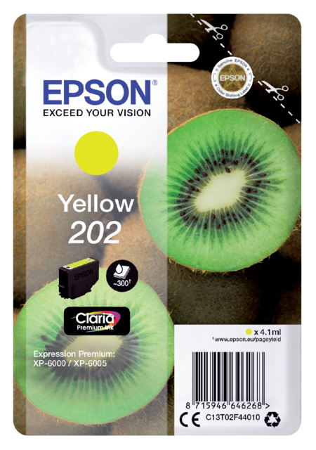 2888126 inkcartridge epson 202 t02f44 geel
