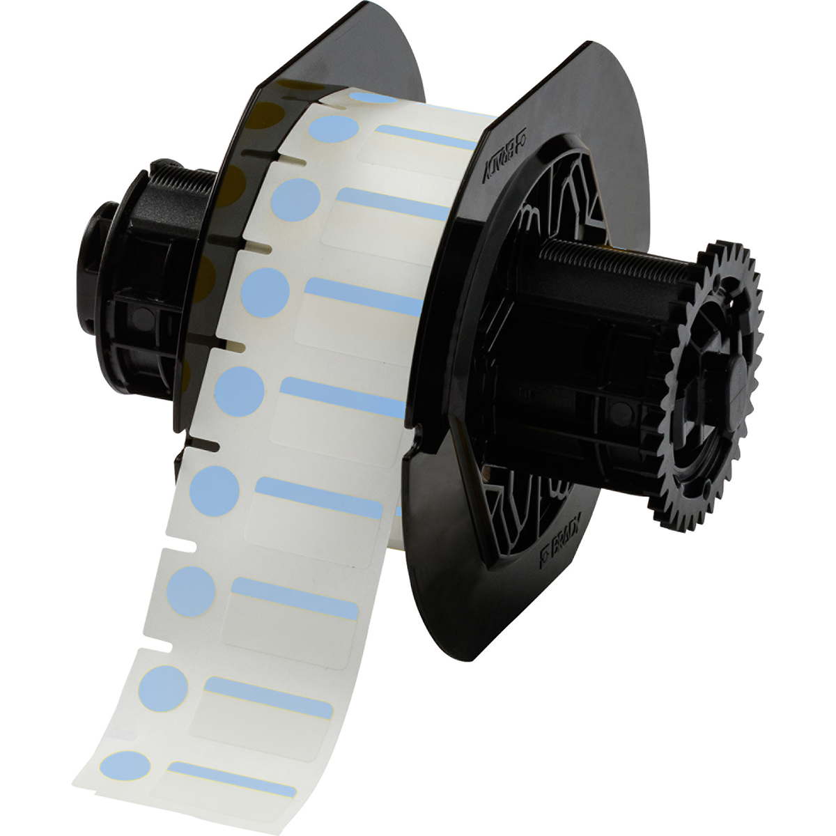 149784-B33-250-494-BL Polyesterlabels voor de BBP33/i3300-printer, 25,40 mm (B) x 12,70 mm (H) x 9,53 mm (Dia), Blauw, wit 149784-B33-250-494-BL Polyesterlabels voor de BBP33/i3300-printer, 25,40 mm (B) x 12,70 mm (H) x 9,53 mm (Dia), Blauw, wit