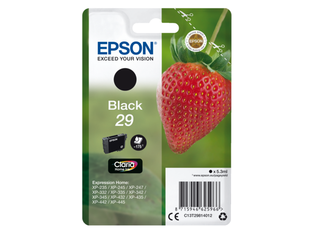 2666520 inkcartridge epson 29 t2981 zwart