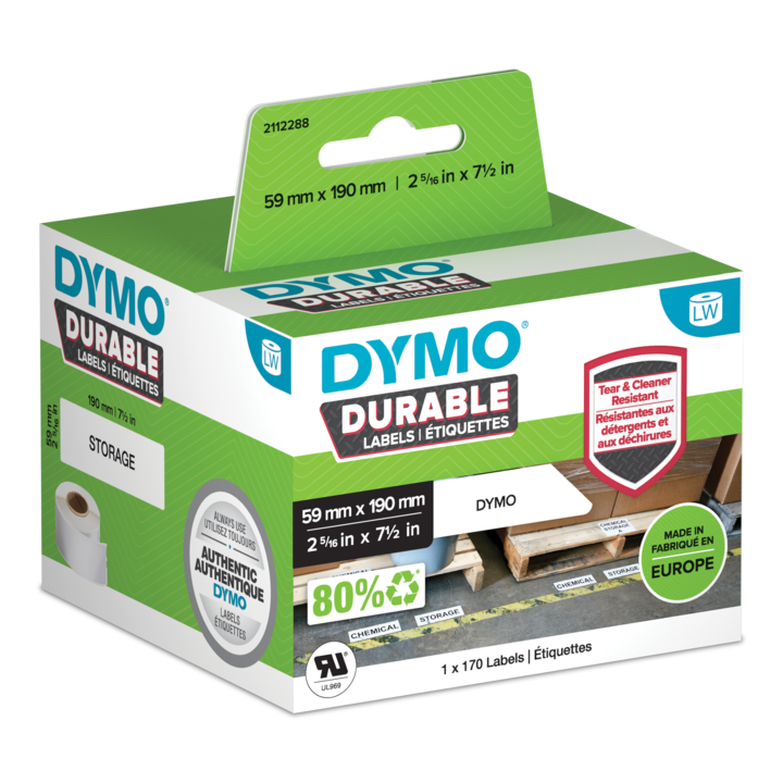 Dymo 2112288 duurzame LabelWriter etiketten 59x190mm