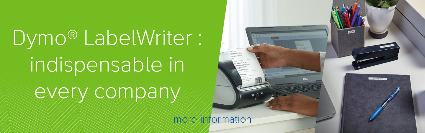 Dymo® LabelWriters are indispensable in every organization and company LabelWriter Banner English