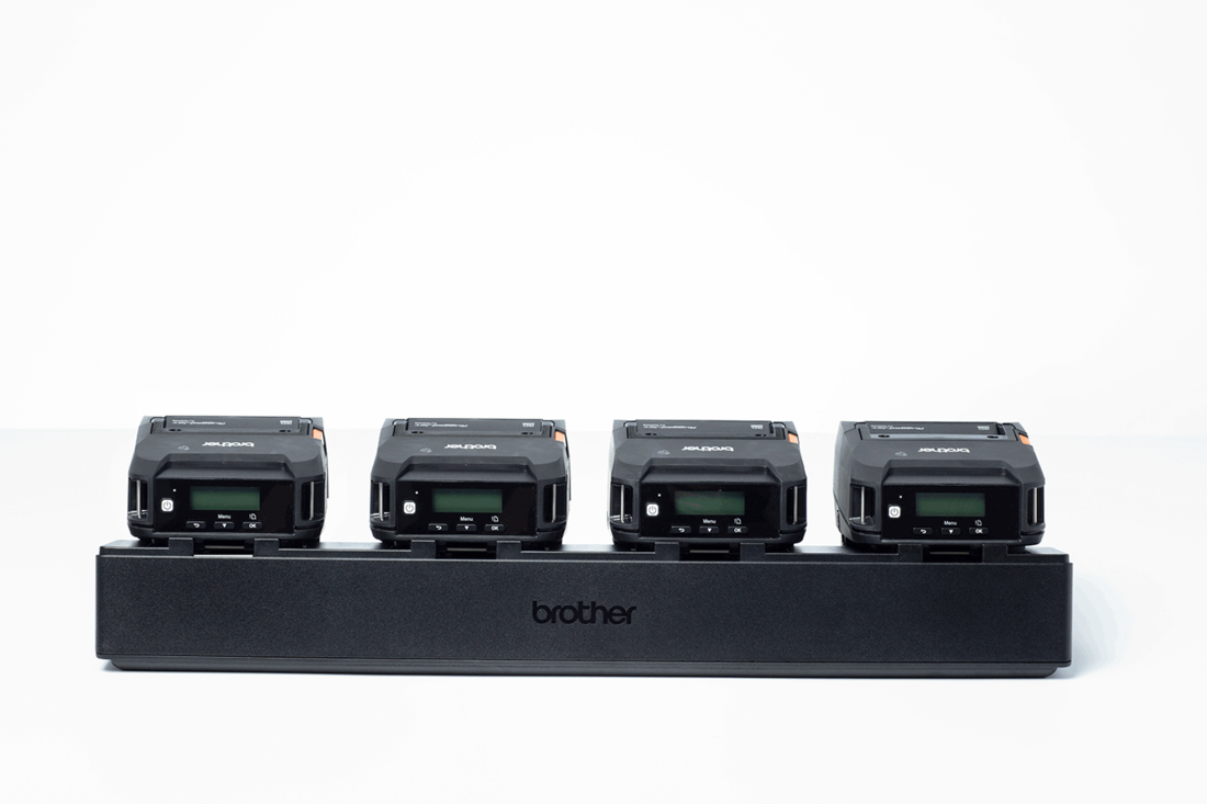 PA-4CR-003 Laadstation voor vier mobiele RJ printers (RJ-3230BL, RJ-3250WBL) PA-4CR-003 Laadstation voor vier mobiele RJ printers (RJ-3230BL, RJ-3250WBL)