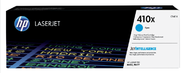 Toner cartridge HP CF411X 410X blue Toner cartridge HP CF411X 410X blue