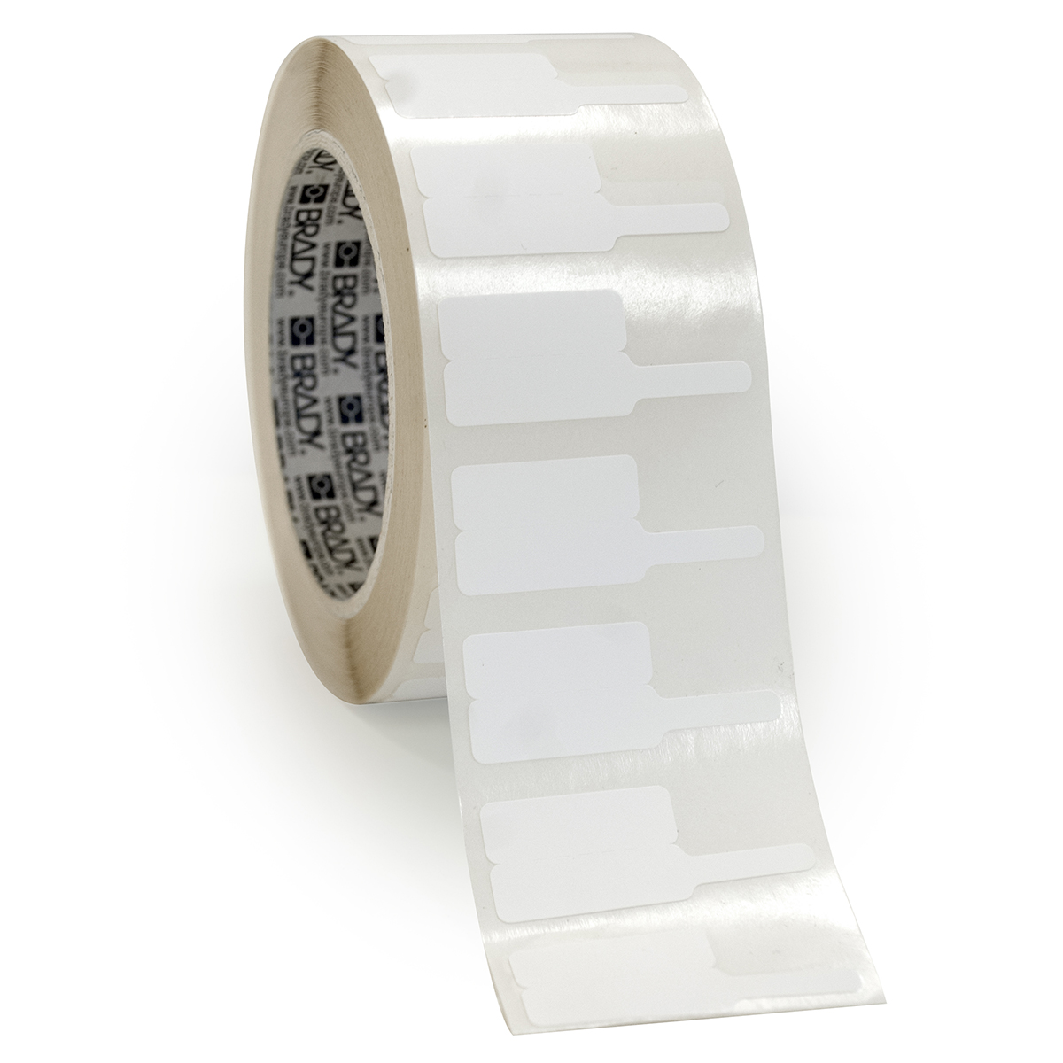 217022-THTFP-01-425 Vlaggetjes voor thermische transfert printers, 30,00 mm (B) x 20,00 mm (H), Wit, 30,00 mm (B) x 10,00 mm (H)