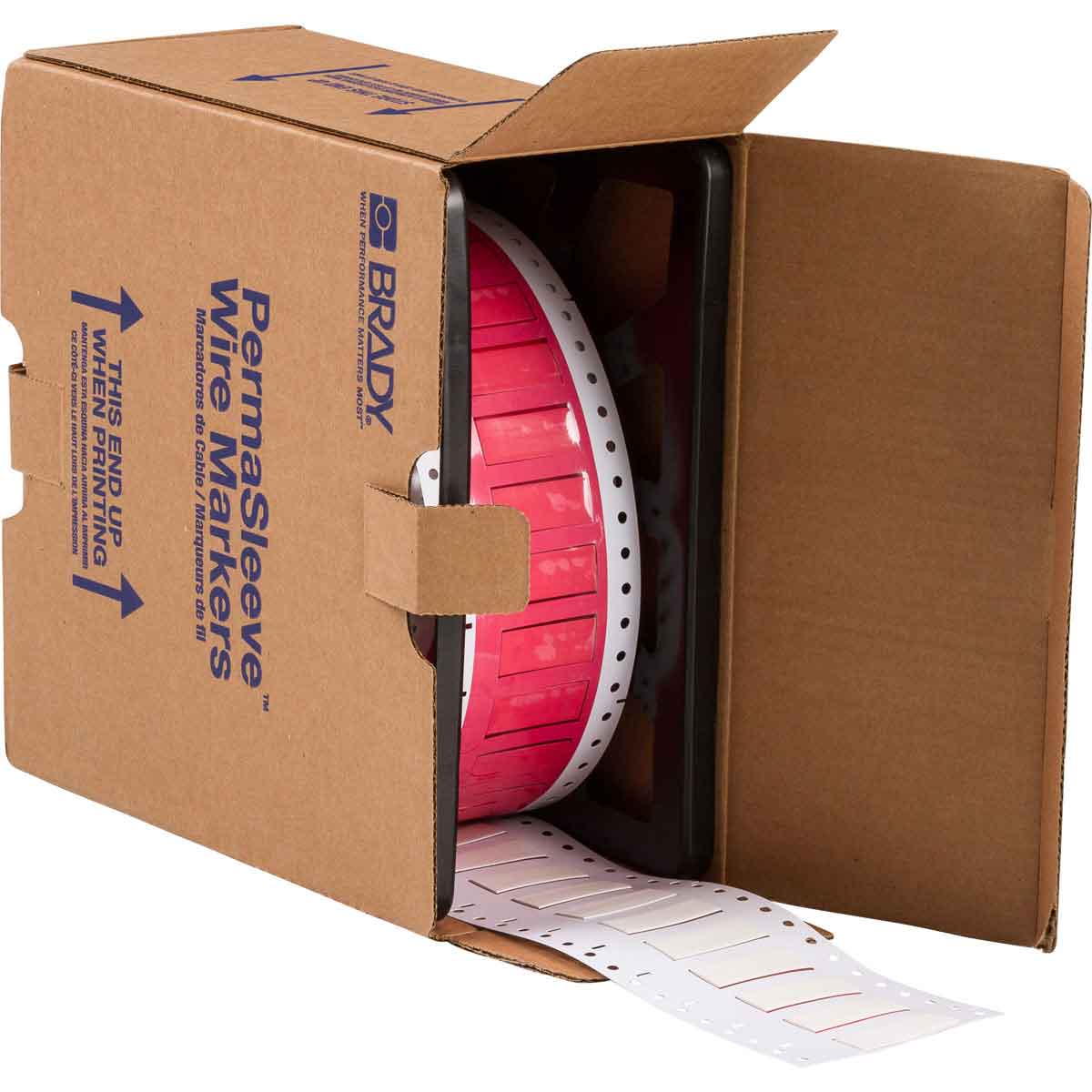 117080-HX-375-150-WT-2 PermaSleeve krimpkousen voor draadmarkering, 19,05 mm (B) x 16,38 mm (H), Wit