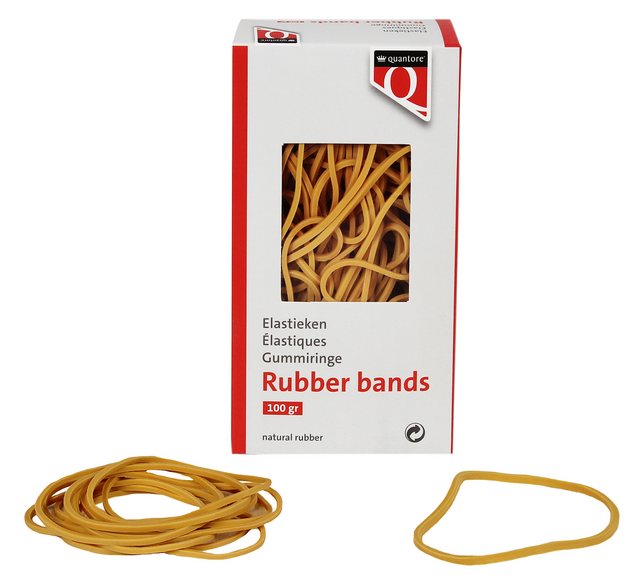 Elastiek Quantore 24 150x1,5x1mm 100gram Elastiek Quantore 24 150x1,5x1mm 100gram
