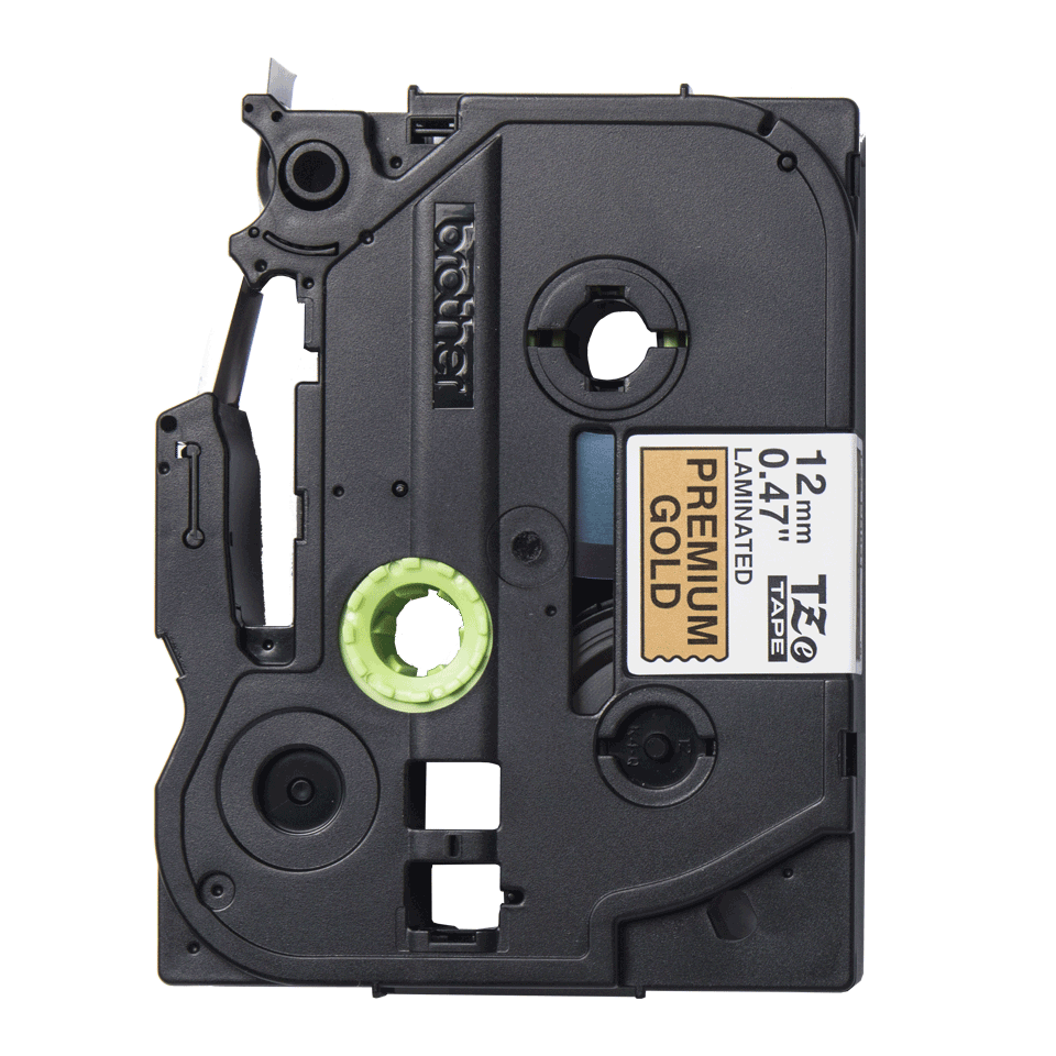 Brother TZe-PR831 Goud op Zwart 12mm Brother TZe-PR831 Goud op Zwart 12mm