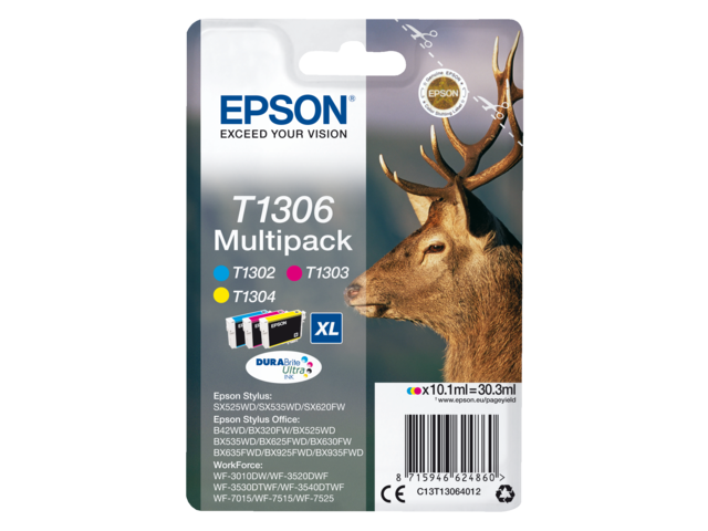 2666368 inkcartridge epson t1306 xl 3 kleuren