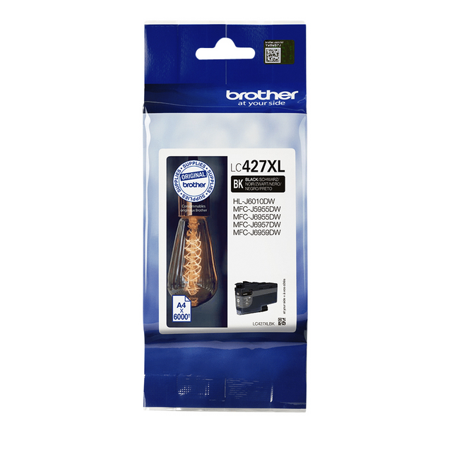 LC427XLBK inkcartridge brother lc-427xlbk zwart