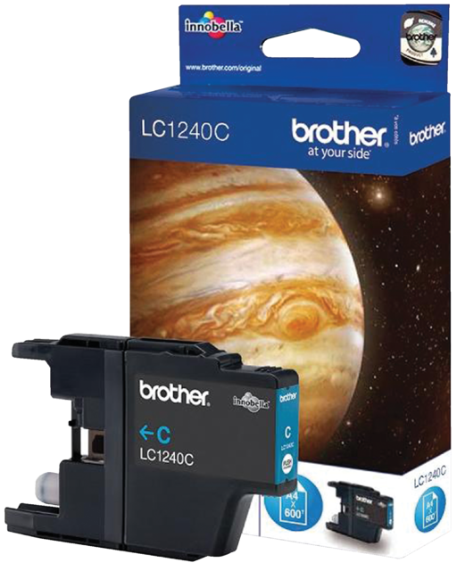 Inktcartridge Brother LC-1240C blauw Inktcartridge Brother LC-1240C blauw