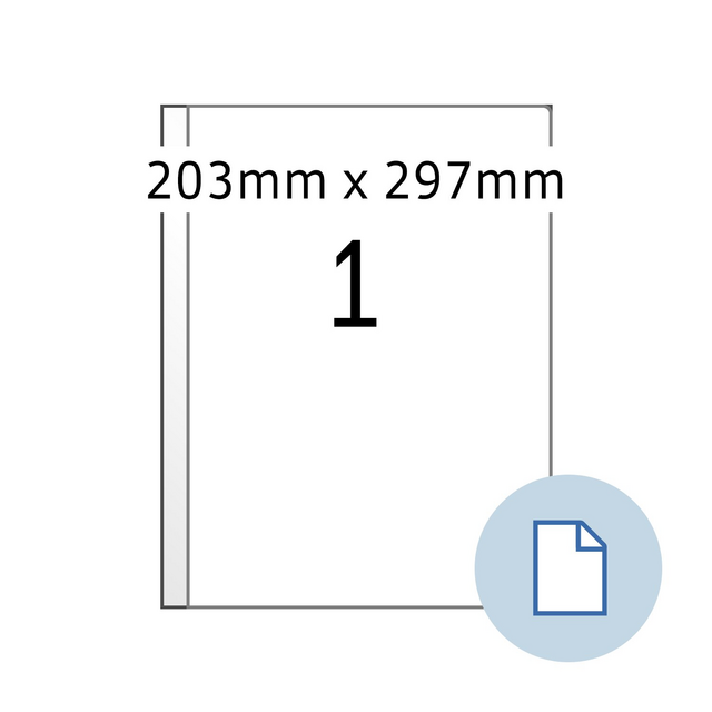 HERMA 8401 A4 EXPR 500 Label, 203x297mm, White, 500 pieces HERMA 8401 A4 EXPR 500 Label, 203x297mm, White, 500 pieces