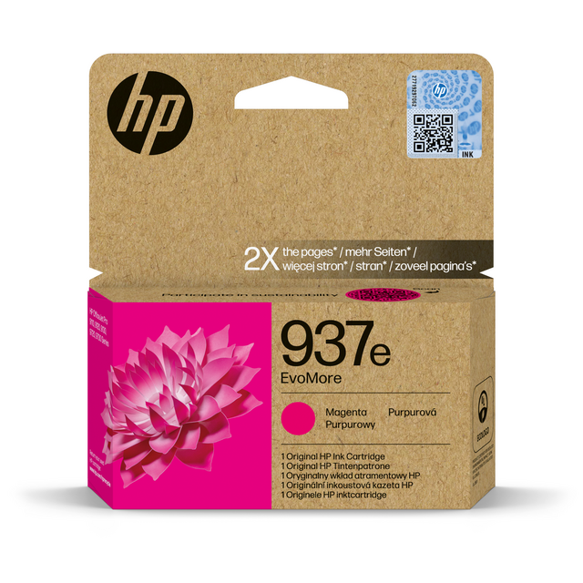 Ink cartridge HP 4S6W7NE 937E Evomore red