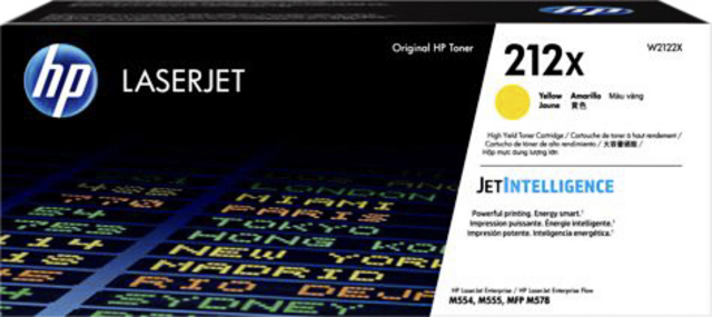 Toner cartridge HP W2122X 212X yellow