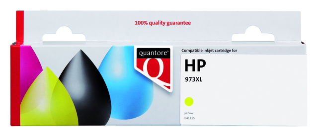 K20712PR inkcartridge quantore hp 973x f6t83ae geel