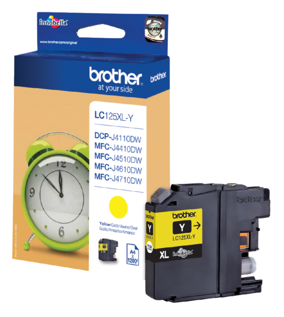 Inktcartridge Brother LC-125XLY geel Inktcartridge Brother LC-125XLY geel