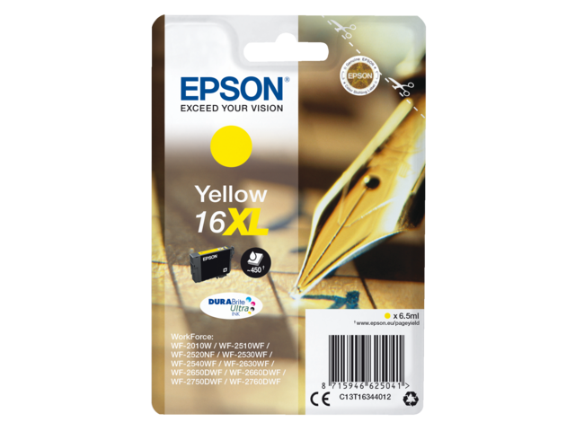 2666405 inkcartridge epson 16xl t1634 geel