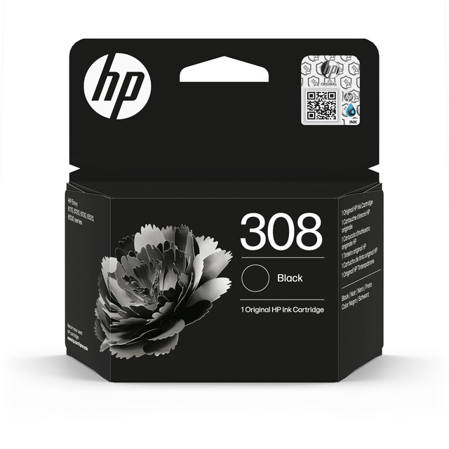 Ink cartridge HP 7FP21UE 308 black Ink cartridge HP 7FP21UE 308 black